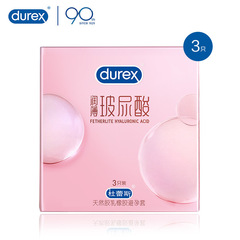 New Durex Condoms with Hyaluronic Acid Ultra-Slip 18/12/3 Pack Intimate Product