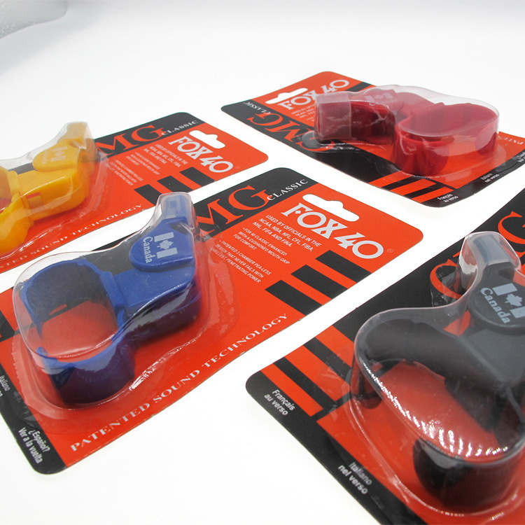 Outdoor Sports Referee Whistle for Sports Competitions with Rubber Sleeve Fox40 Whistle with Wrist Life-Saving Whistle