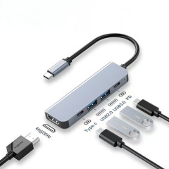 typec 5-in-1 ドッキングステーション多機能携帯電話コンピュータゲームコンソール usbchub ハブ 5in1 拡張ドッキングステーション