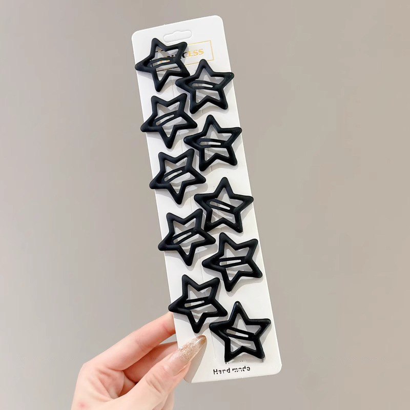 Color para niños lindo pequeño bb clip niña flequillo clip de cabello roto horquilla para bebé tocado de niña estrella horquilla