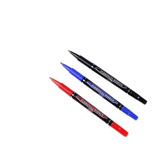 Small double-ended marker hook line pen waterproof ink red blue black art painting special marker pen wholesale direct sale