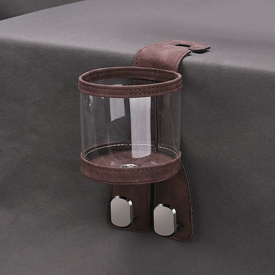 suede storage storage hook, Car cup holder/beverage holder - water-cup-hook-double-hook-gray