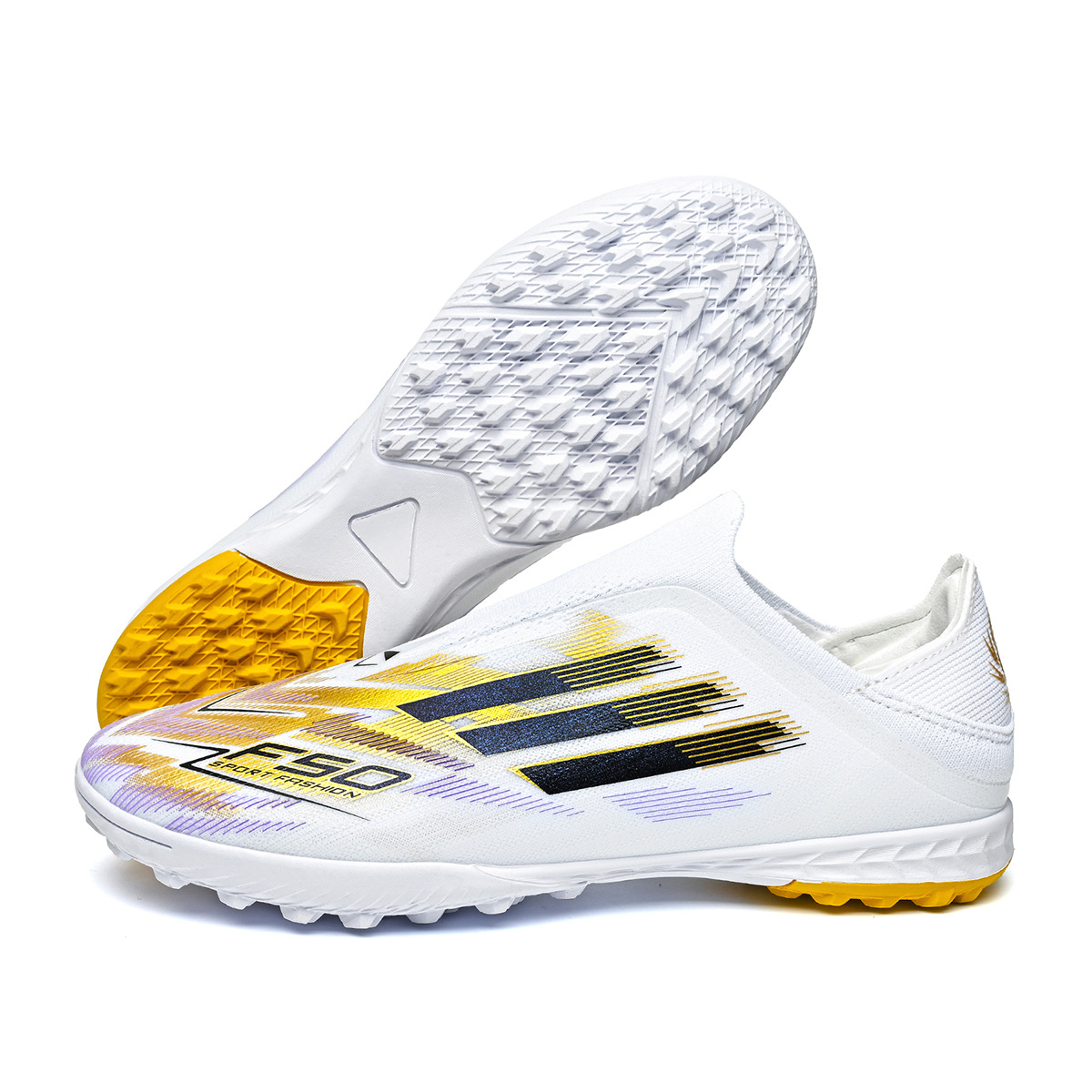 Zapatos de fútbol infantiles transfronterizos, zapatos de fútbol adolescentes masculinos, estudiantes, zapatos de fútbol femeninos TF, zapatos de fútbol aggravar al por mayor