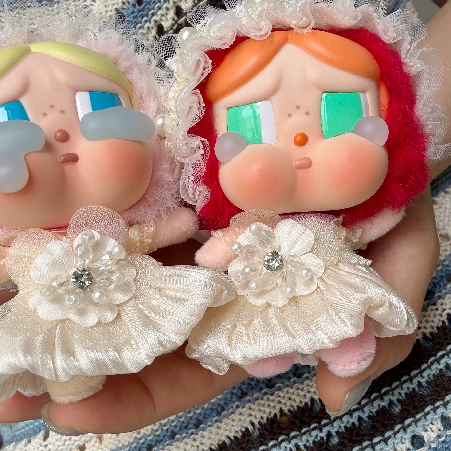 Love God's Tears Essence Card CRYBABY Crying Baby Sweet Together Rhinestones Blossom Skirt Set от Pop Mart