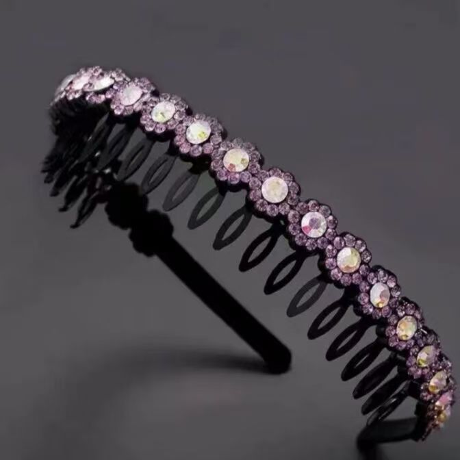 Diadema Antideslizante con Dientes para Mujer de Plástico para Lavado de Cara