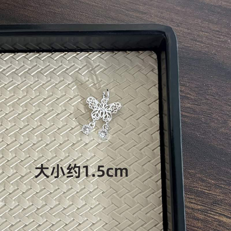 水晶DIY 亮银色控 百搭个性水晶手串隔片隔珠提溜吊坠配件|undefined