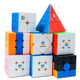 GAN Monster Go cute carved third-order Rubik's Cube children's enlightenment teaching MG3 magnetic third-order Rubik's Cube toy