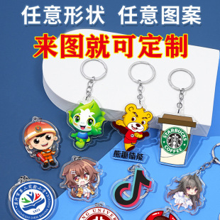 Acrylic Keychain Custom Keychain Pendant Cartoon Animation Police Anti-Fraud Awareness Campaign Gift Customization