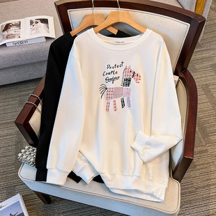 200/350kg large super plus size 300kg loose autumn sweater bust/150/160/170-6077