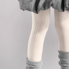 日系JK奶白色连裤袜女保暖羊毛麻花纹打底裤秋冬加厚深灰色打底袜