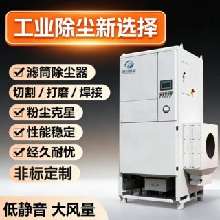脉冲滤筒除尘器工业大型斜插式激光切割打磨粉尘收集环保设备厂家
