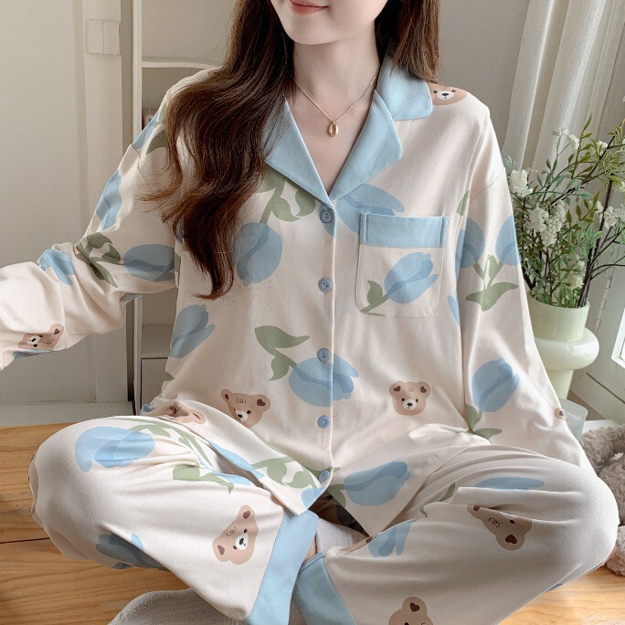 産後服 春、秋、夏 薄手 産後 吸汗性 産後マタニティパジャマ 調節可能なマタニティ授乳ホーム服|undefined