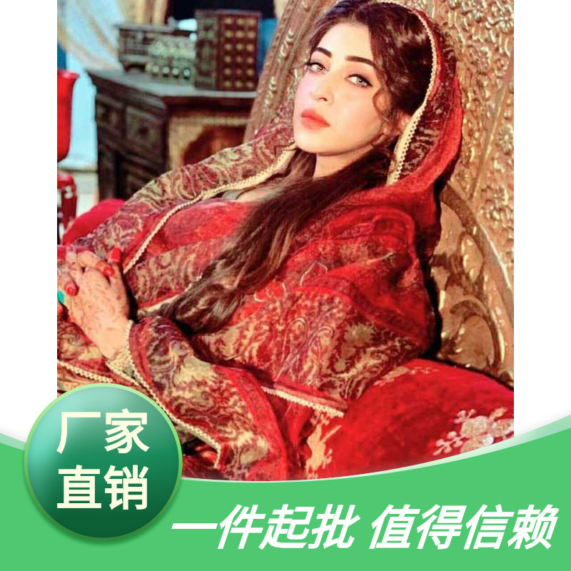 Indian Travel Photographing Ethnic Style Handmade Embroidery Nail Beads Heavy Industry Veil Sari Shawl Scarf Shawl Party Photo