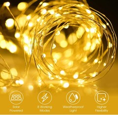Amazon Cross-border LED Copper Wire Light with 8 Functions, 10-20-30 Meter Outdoor Festival Christmas Decorative Light