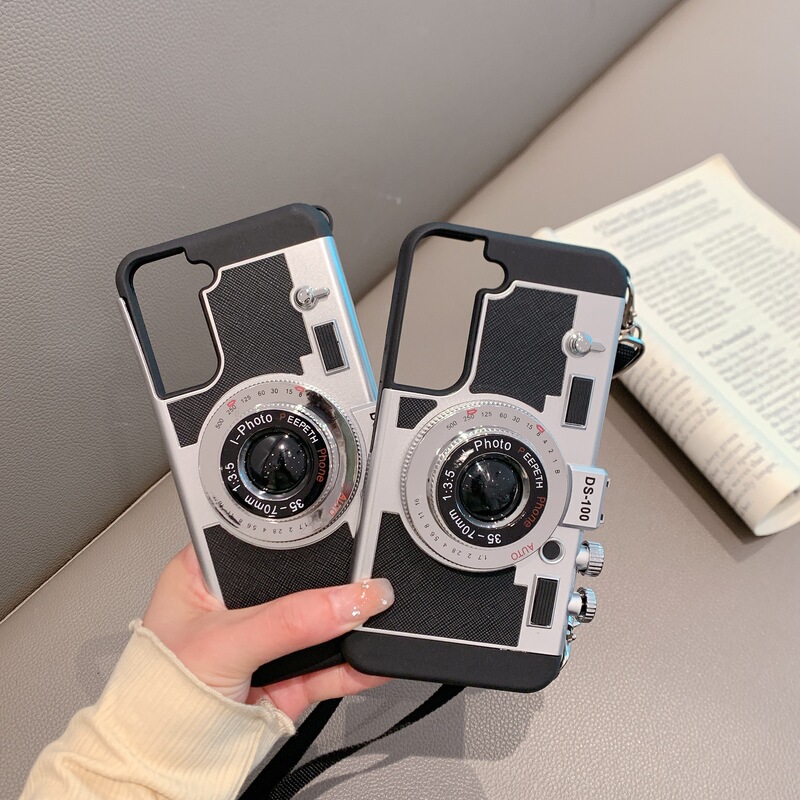 Camera Phone Case Suitable for Samsung Galaxy S24 Ultra/S26 Emily S25 Retro 21 Anti-Drop S22