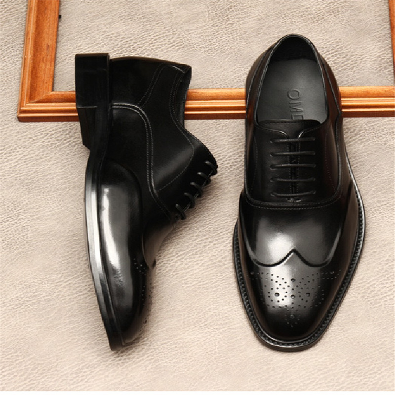 Leather breathable comfortable shoes English style, British style 3