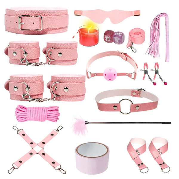 Plush skin fifteen -piece set pink (box)