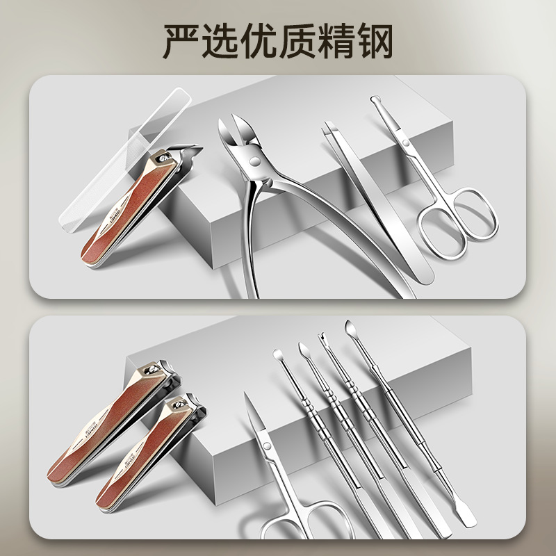 Nail groove cucharas conjuntos de pinzas de uñas de piel muerta Jinda Japón y los Estados Unidos spot pinzas de garganta cortadoras de uñas domésticas portátiles