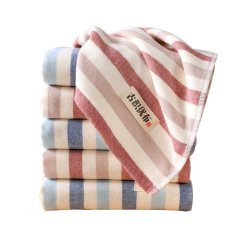 毛巾純棉紗布洗臉巾吸水不掉毛棉麻大人家用兩面一面紗布一面毛圈