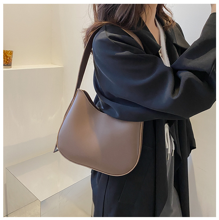 Teksturerede tasker til kvinder 2024 ny efterårsstil moderigtig enkelt skulder armhule taske enkelt skulder crossbody tekstureret bucket taske_voghion.com