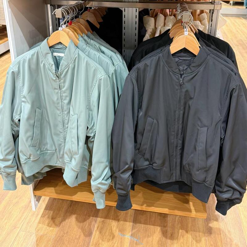 Japanese Single Production 2025 Spring Bomber Jacket Military Style Stand Collar Baseball Jacket K474936