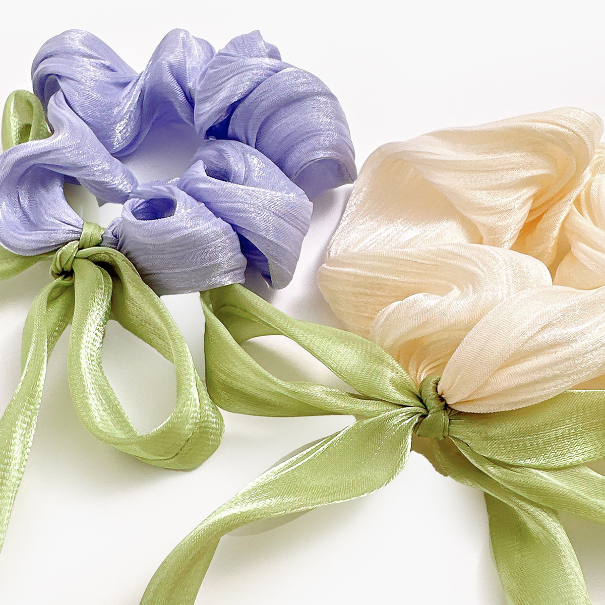 20g Weight Hair Tie Hair Accessories Type 1 Piece, 1 Set Quantity Holiday, Street Occasion Cloth Material tulips Pattern All Seasons Season Women's Gender Cute, Pastoral Style Cute Pastoral Women's Tulips Cloth Hair Tie 12