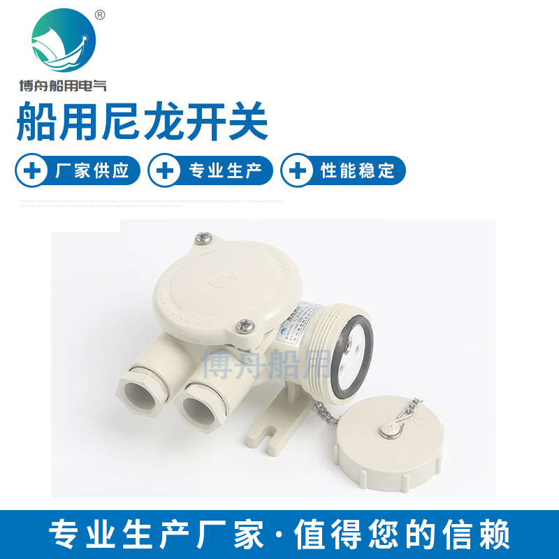 博舟厂家批发船用插座CZS202-3 10A船用尼龙带开关插座