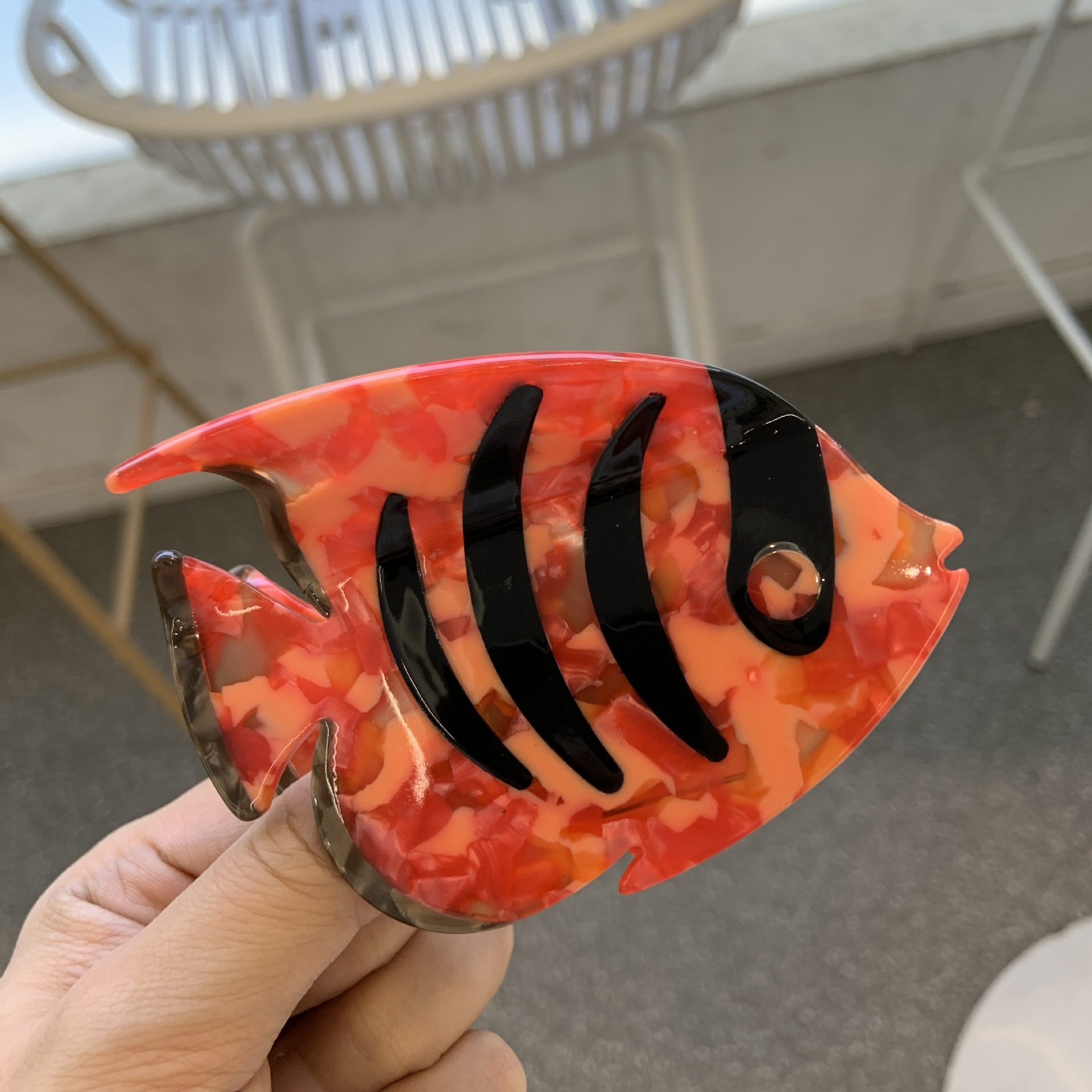 20g Weight Hair Claws Hair Accessories Type 1 Piece Quantity Holiday, Daily Occasion Acetic acid sheets Material Crab, Fish Pattern All Seasons Season Women's Gender Simple Style Style Simple Style Women's Crab Fish Acetic Acid Sheets Hair Claws 11
