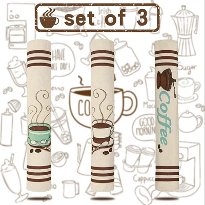 Cross-Border Labeling and Dropshipping of Coffee Printed Handle Covers, Fabric Handle Covers for Coffee Shop Decoration, Can Be Made According to Your Design, Wholesale Available (Universal seat cover) - customized-according-to-drawings-1pc138cm368cm