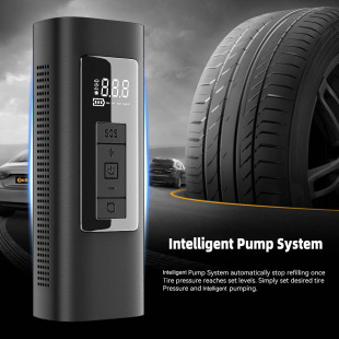 Factory Direct Sales Cross-Border Car Air Pump Automatic Charging and Stopping Portable Electric Air Pump Wireless Car Air Pump