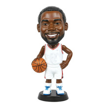 厂家定制树脂运动员摇头雕像定制篮球运动员人物摇头公仔摆件定制