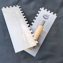 Supply of square tooth trowel tiling tools for plastering stainless steel masonry tiling tools sawtooth scrapers for laying tiles
