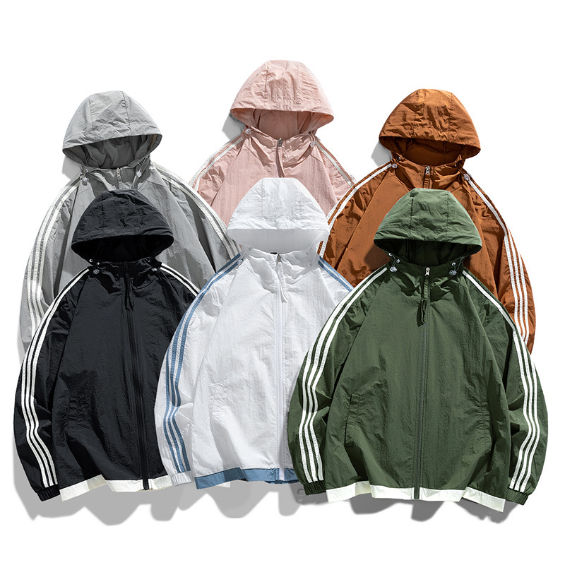 선스크린 의류 남성 여름 얇은 트렌디 브랜드 남성 느슨한 캐주얼 야외 스포츠 커플 스킨 의류 남성 선 스크린 의류