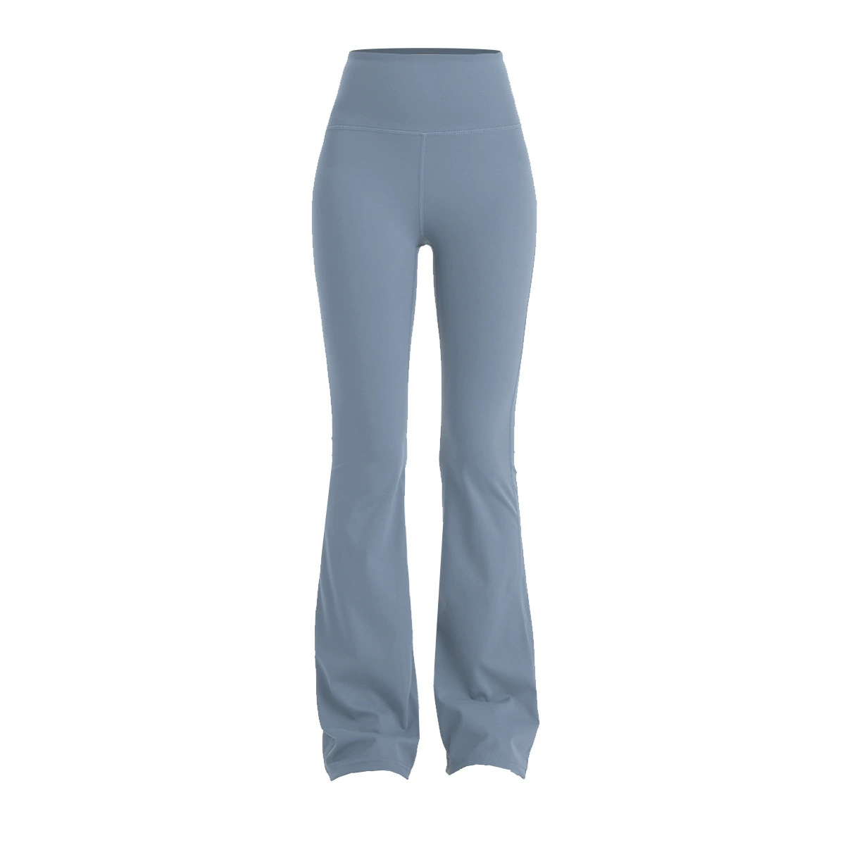 Leggings, flared trousers, sports travel underwear for hips shape correction, high waist, tight, for running