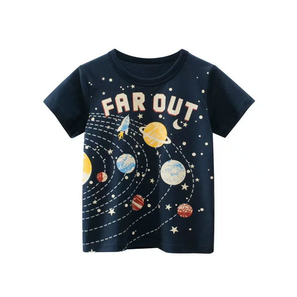 European and American Children's Clothing Summer New Arrivals 2026 Boys' Pure Cotton Short-Sleeve T-Shirt Wholesale for Small and Medium-Sized Boys, Thin Style Baby Boy Clothes