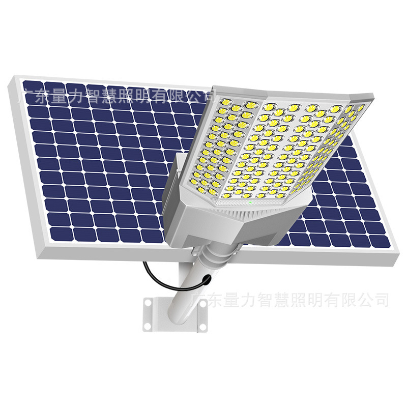 Luces al aire libre, farolas, nuevas áreas rurales, LED de cuatro lados, patio doméstico, luces solares de alta potencia, luces de carretera iluminadas