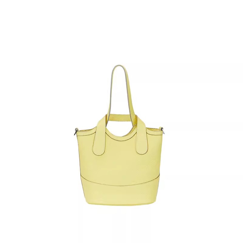 Borsa a secchiello in vera pelle blu pendente NINA/Enya dello stesso stile di Zhu Zhu 2024, borsa a tracolla con tracolla singola_voghion.com