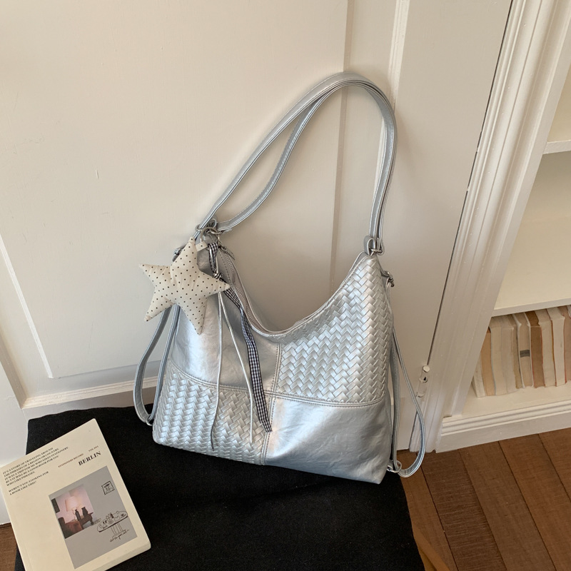 Bolsa multipropósito de gran capacidad para mujeres verano 2026 nueva moda empalme mochila de hombro de viaje bolsa de ocio
