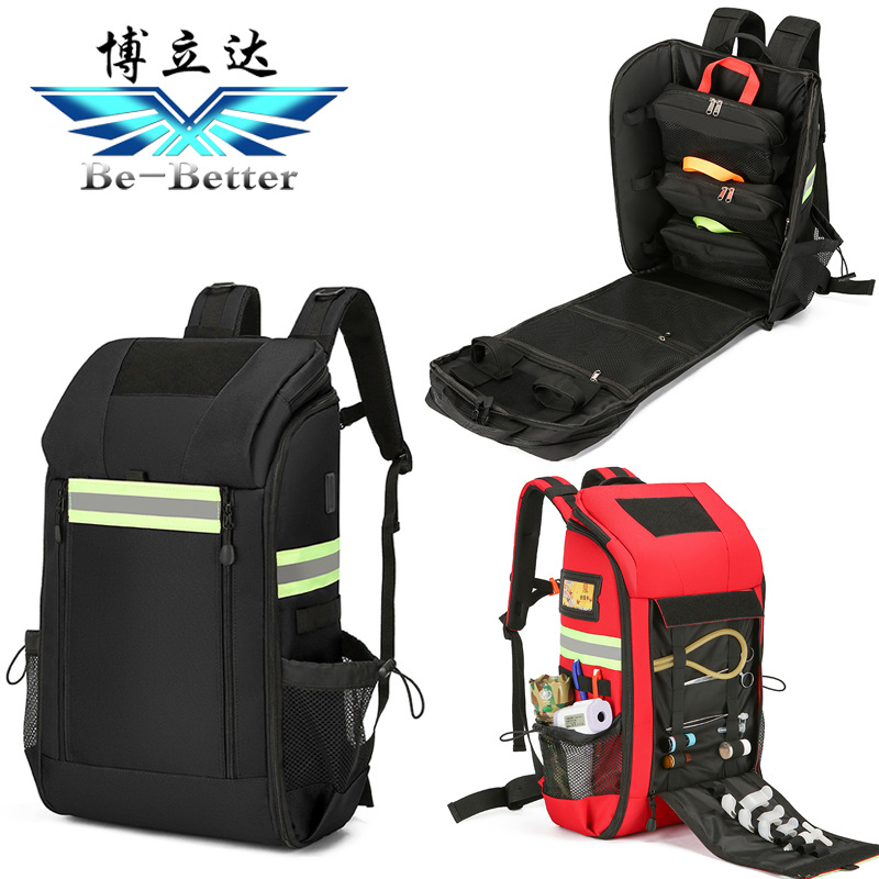 방수 대용량 USB 충전 긴급 응급 처치 배낭을 들고 배낭
