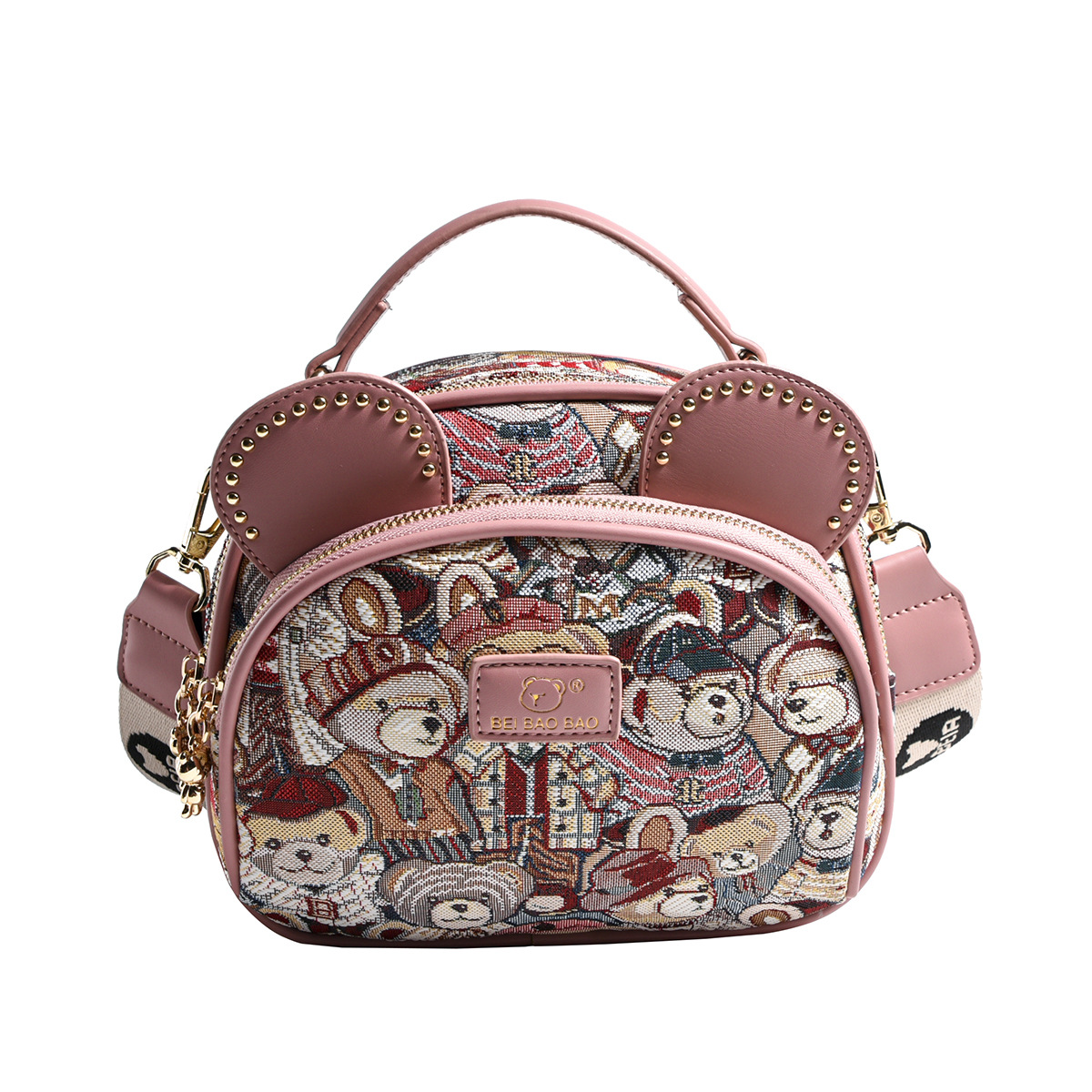 Beibao Source Factory Women 's Bag Sweet Bunny Bag popular moda bolso de nicho de hombro inclinado