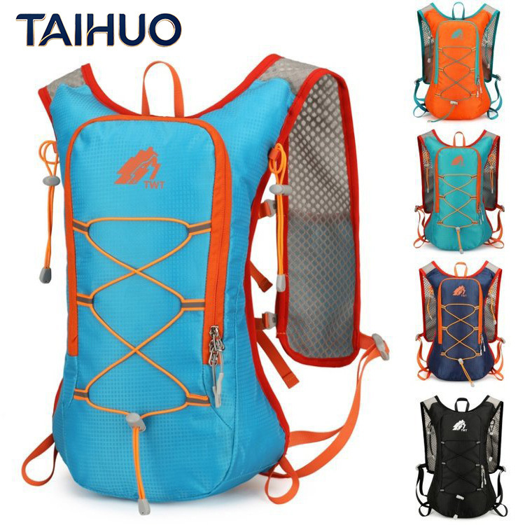 Cross-Border Outdoor Portable Mountaineering Bag for Men, Large-Capacity Sports Waterproof Travel Backpack, Reflective Strip Cycling Backpack