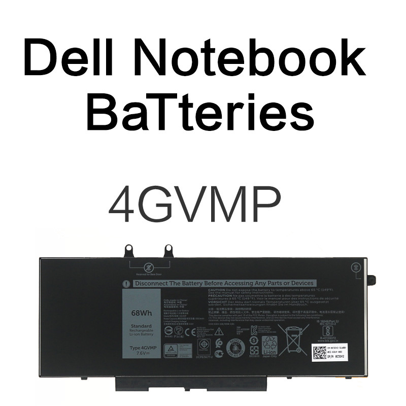 4Gvmp Battery Compatible with Dell Latitude 5500 5501 Precision M3540