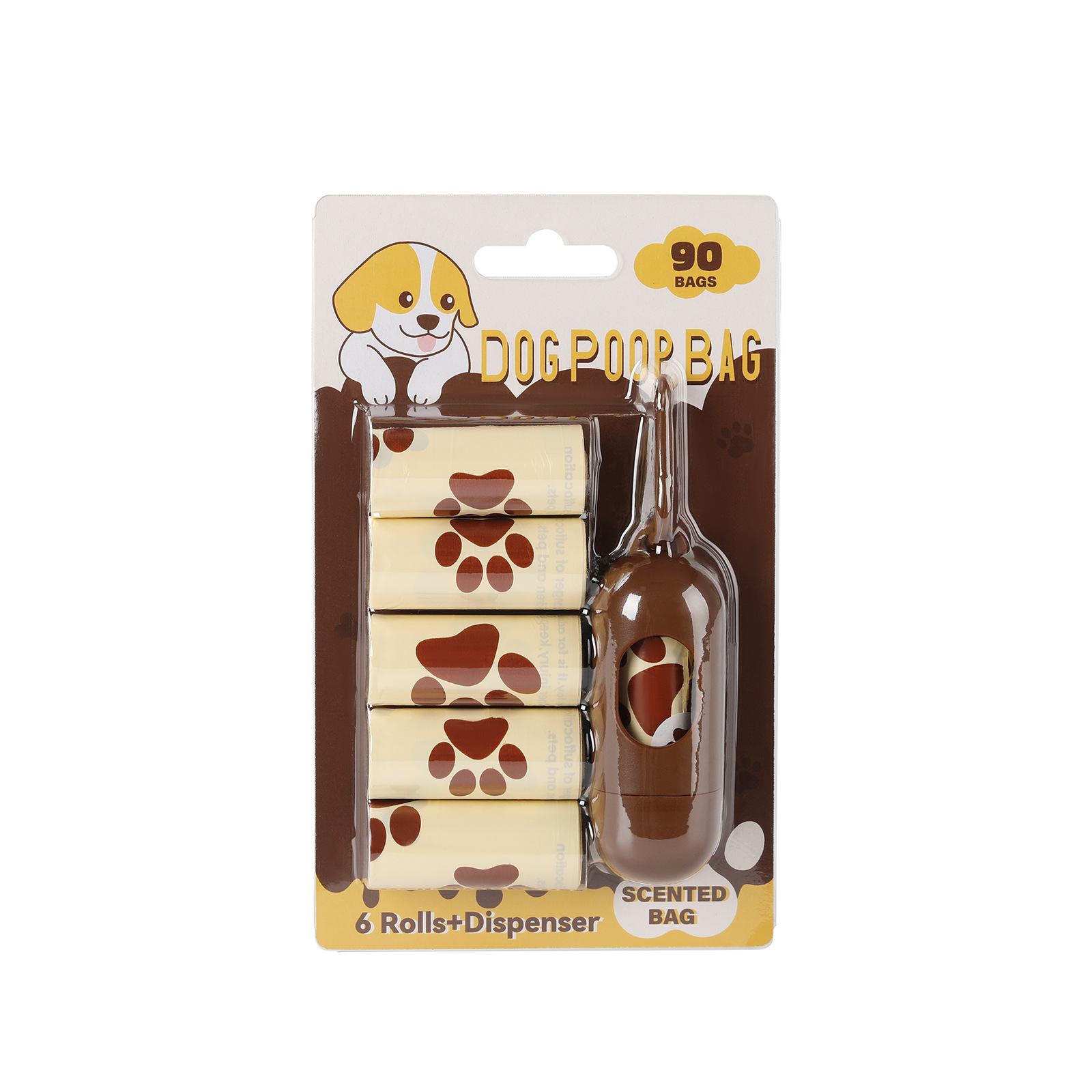 6 rollos de tarjeta / sabor a leche