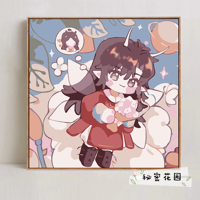 Moaodiantianguan デジタル油絵 diy 手作りデジタル着色漫画アニメーション減圧装飾画メーカー卸売|undefined