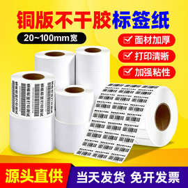 铜版标签纸32X19 30 40 50 60 70 100x100不干胶标签纸条码打印纸