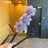 Фиолетовый с шифоновым цветком