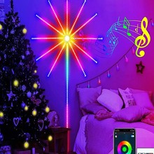 幻彩烟花灯带led声控变色七彩色rgb氛围灯音乐律动APP酒吧装饰灯