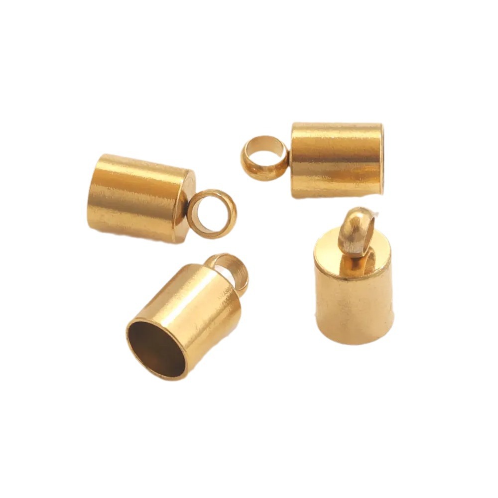 Cadena de cubo de acero inoxidable hebilla de cuerda de cuero hebilla de conexión de cuerda DIY pulsera tobillera accesorios de joyería hechos a mano en stock