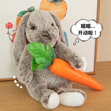 伴睡安抚宝宝小灰兔子女孩玩偶儿童公仔抱枕毛绒玩具长耳兔小男孩