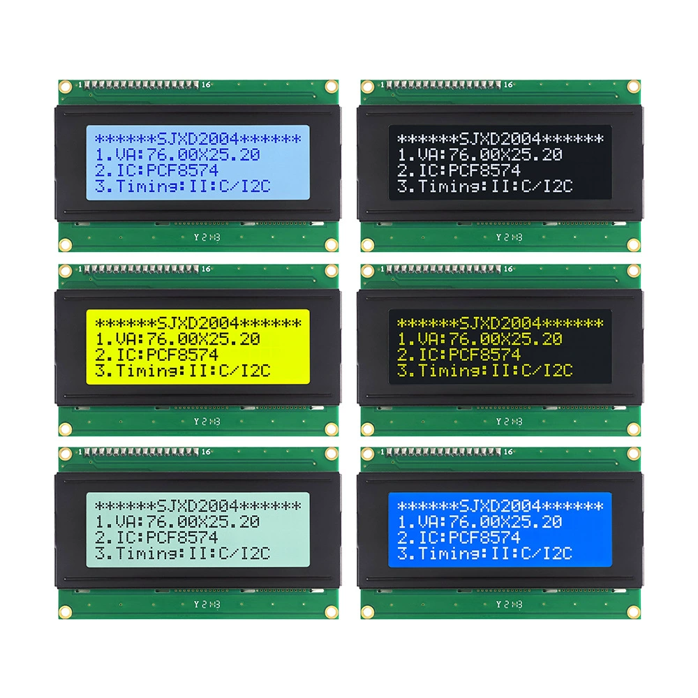 Русский LCD2004 символьный дисплей IIC/I2C интерфейс 20×4, матричный LCM жидкокристаллический модуль